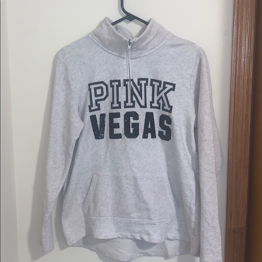 VS/ PINK “ VEGAS” pullover 1/4 zip small
